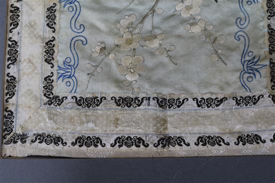 Six Chinese silkwork panels